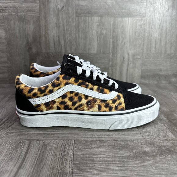 Vans Old Skool Women's size 6.5 Leopard Shoes - Picture 1 of 9